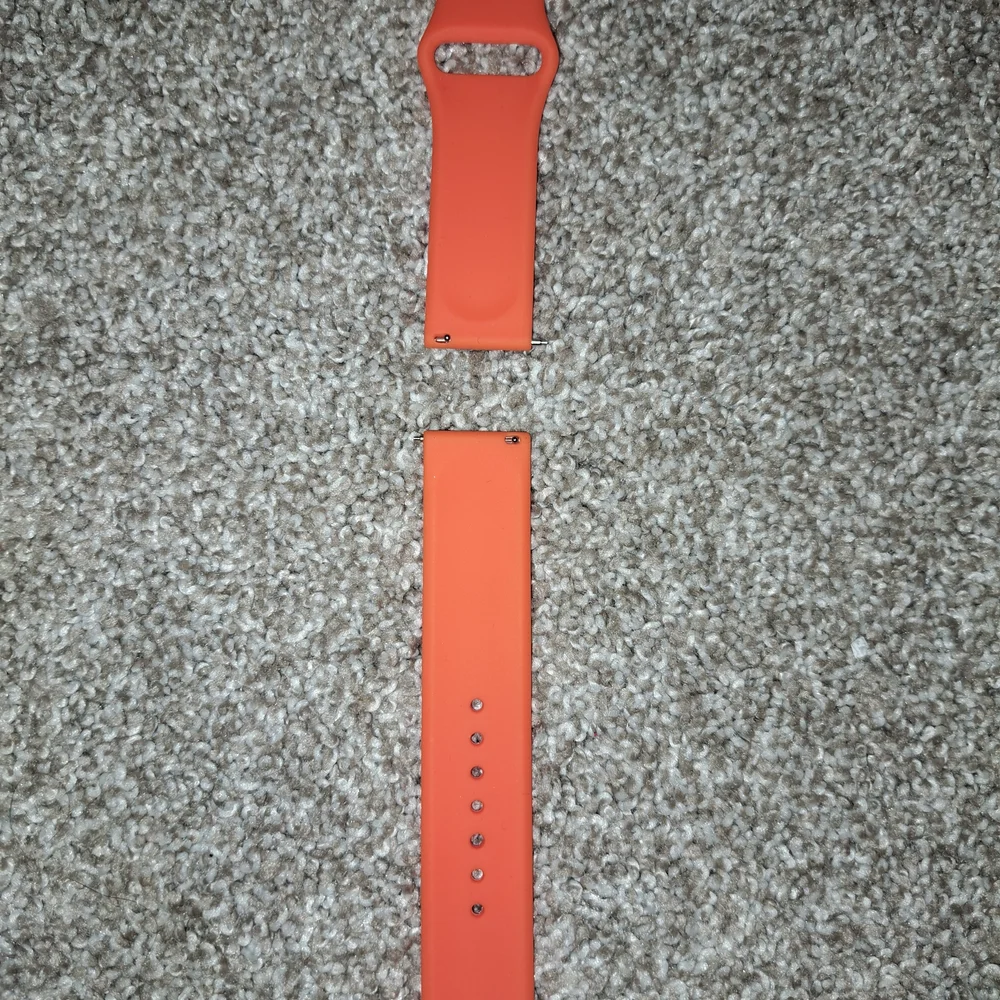 Orange Silicone Watch Band for Men